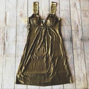 Dark Gold Body Central Cleopatra Dress Halloween